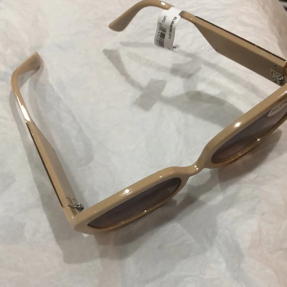 Aldo‎ tan Eliandre-271 plastic frame logo fade lens oversized sunglasses new